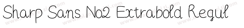 Sharp Sans No2 Extrabold Regular字体转换